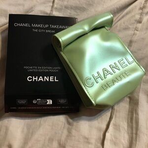 CHANEL Limited Edition Makeup Pouch - Mint Green